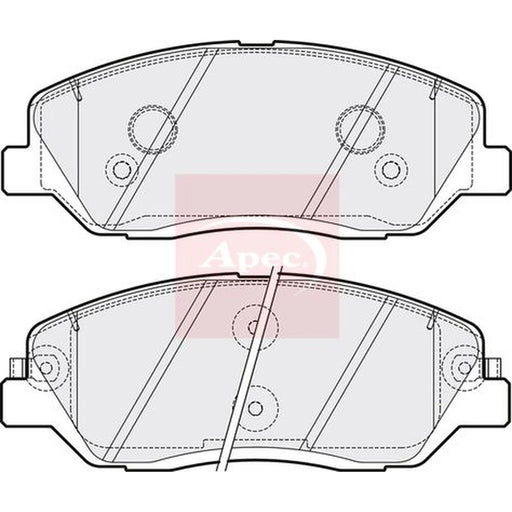 Apec Front Brake Pad Set PAD1564