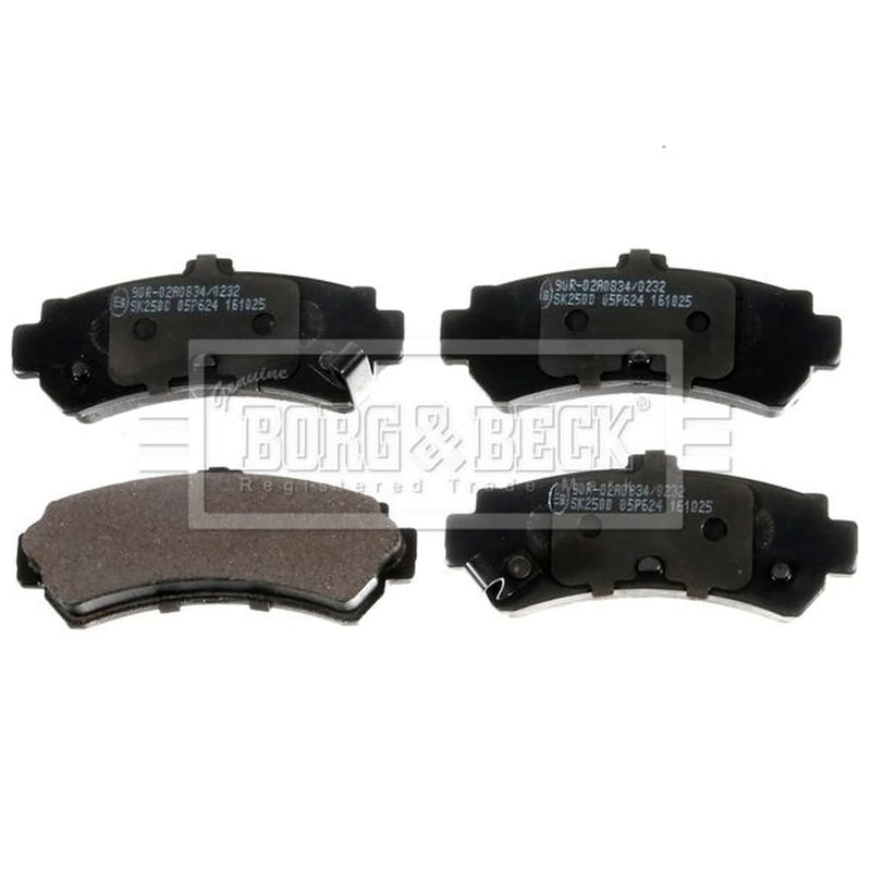 Borg & Beck 4 x Rear Brake Pad Set BBP1552