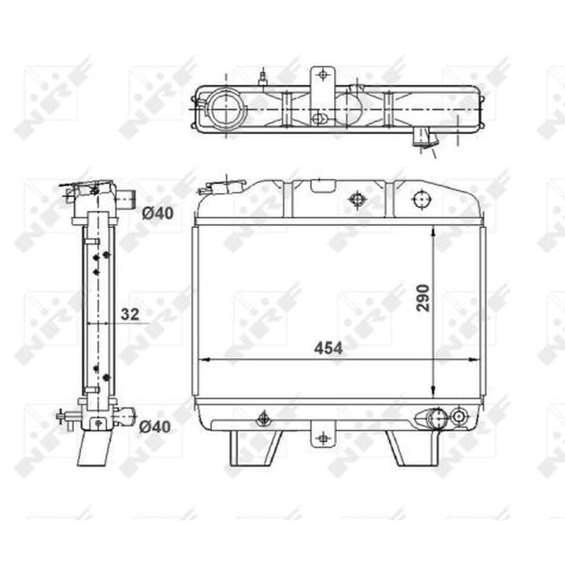 NRF Engine Radiator 57101