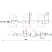 Apec Handbrake Cable Right Rear CAB1230