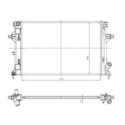 NRF Engine Radiator 550035