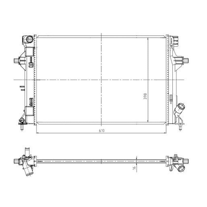 NRF Engine Radiator 550035
