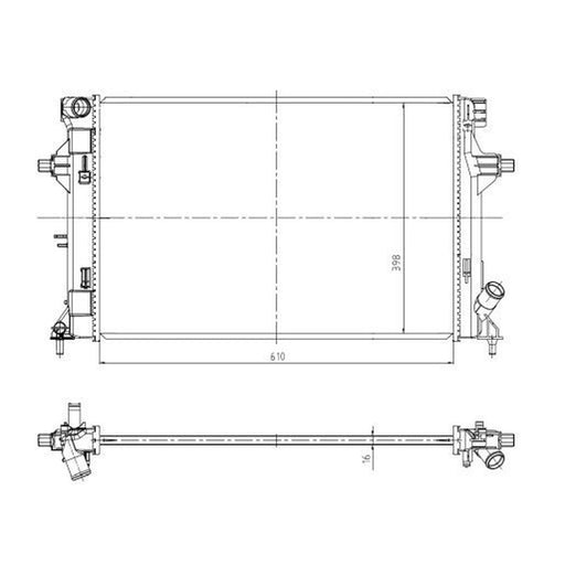 NRF Engine Radiator 550035