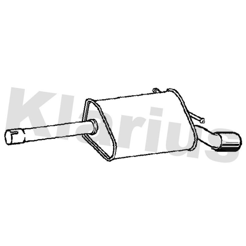 Klarius Box With Tail Pipe Rear MZ594W