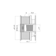 Valeo Alternator Overrunning Freewheel Clutch 588437