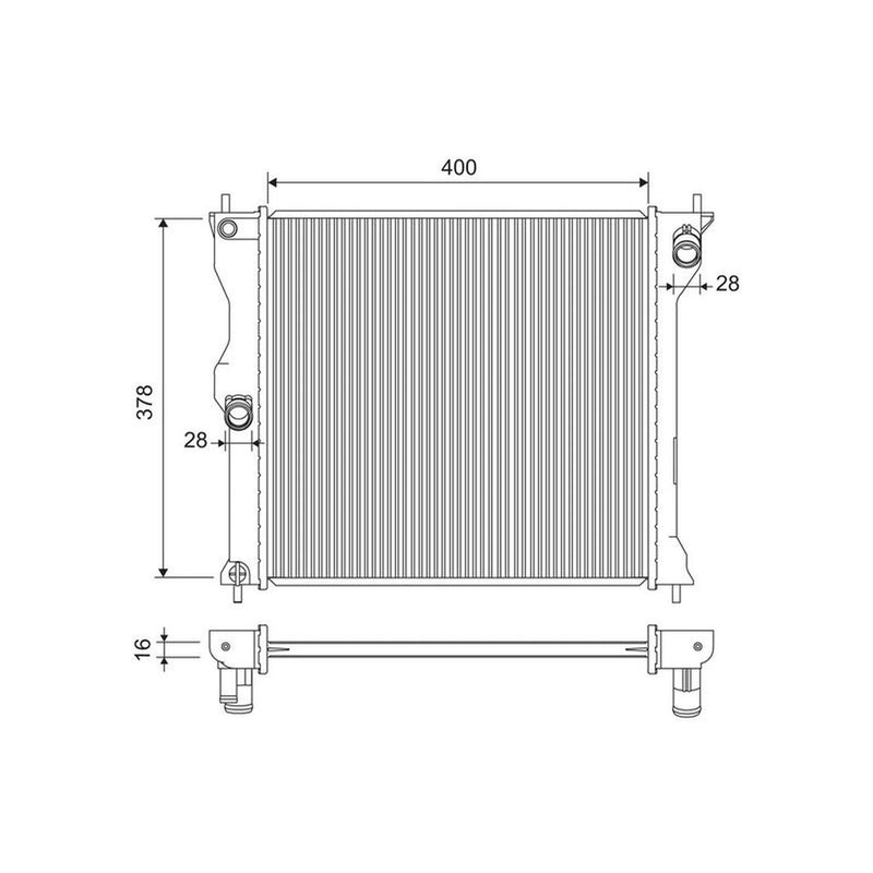 Valeo Engine Radiator 701317