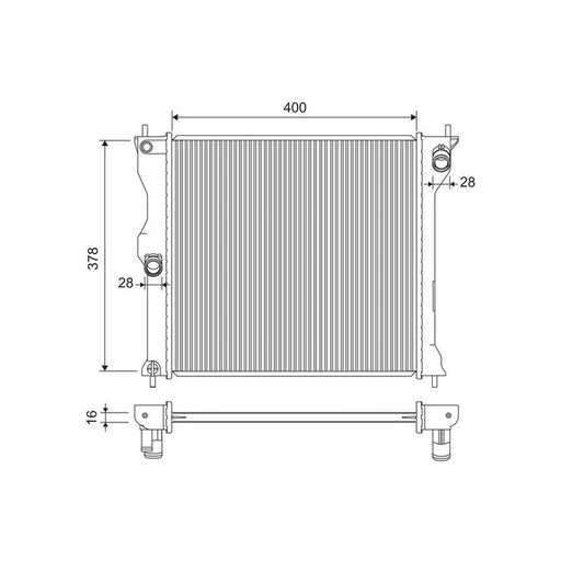 Valeo Engine Radiator 701317