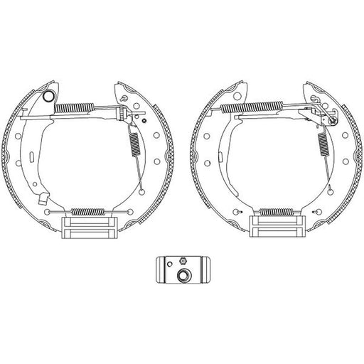 Mintex Brake Shoe Set Axle Kit MSP281