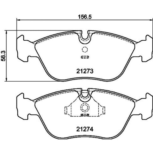Mintex Front Brake Pad Set MDB1614