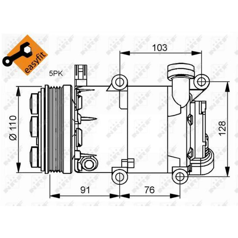 NRF Air Conditioning Compressor 32415