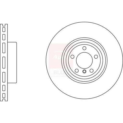 Apec 2 x Vented Rear Brake Discs SDK6983