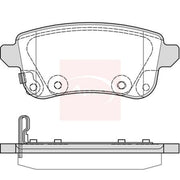 Apec Rear Brake Pad Set PAD2389