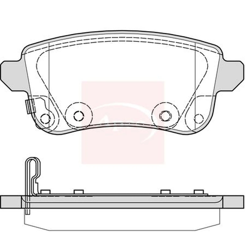 Apec Rear Brake Pad Set PAD2389