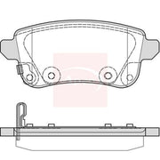 Apec Rear Brake Pad Set PAD2389