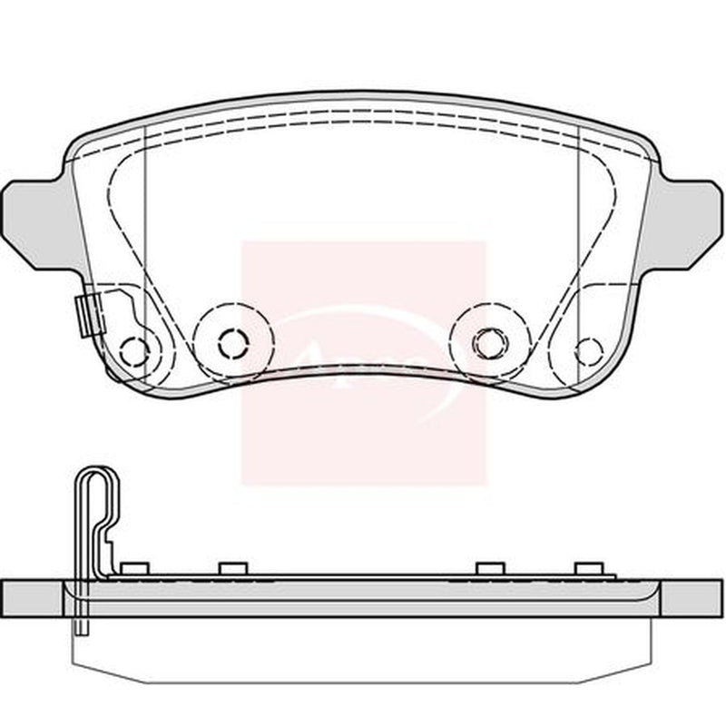 Apec Rear Brake Pad Set PAD2389