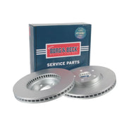 Borg & Beck 2 x Front Brake Discs BBD5411