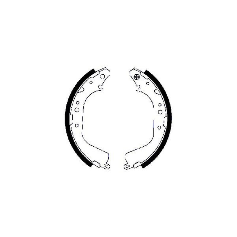 Mintex 4 x Brake Shoe Set Axle Kit MFR530