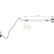 NAPA Brake Hydraulic Hose Line Rear Right NBH1345