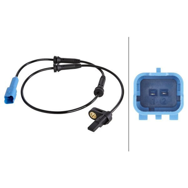 Hella ABS Wheel Speed Sensor Rear 6PU 009 106-901