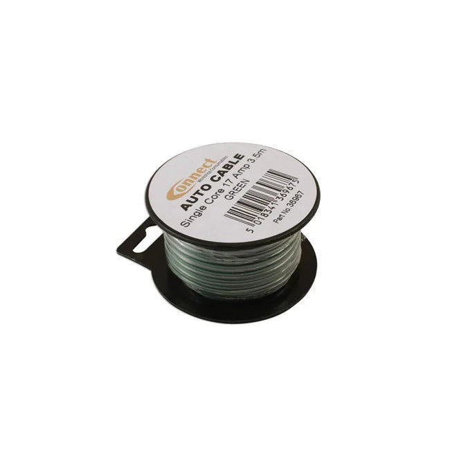 Connect Green Single Core Auto Cable 28/0.30 3.5m - CPL