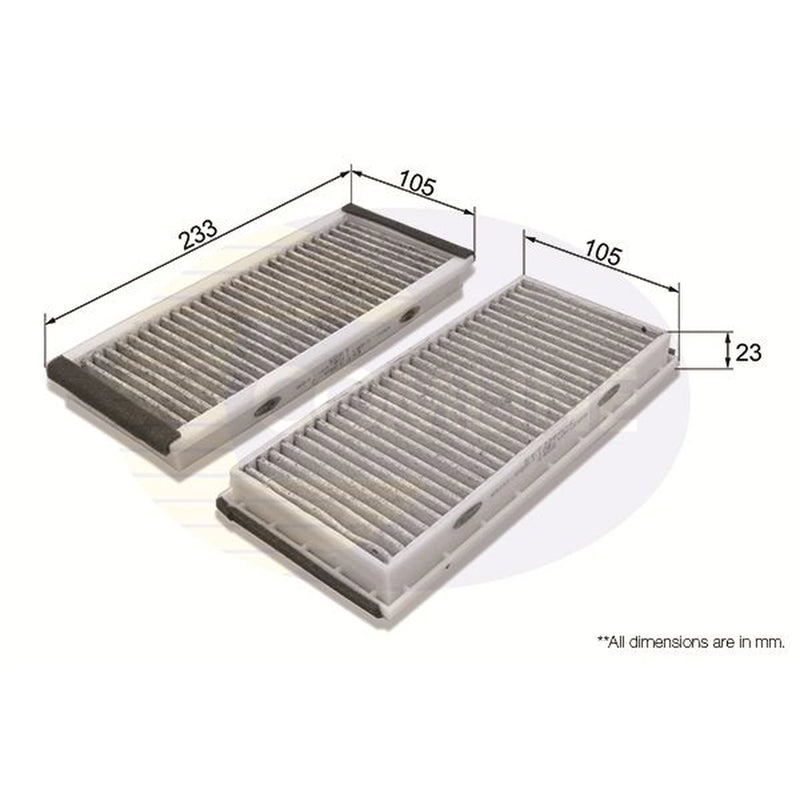 Comline Cabin Air Filter (Pollen Filter) EKF338A-2