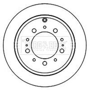 Borg & Beck 2 x Rear Brake Discs BBD5834S