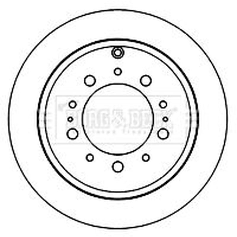 Borg & Beck 2 x Rear Brake Discs BBD5834S