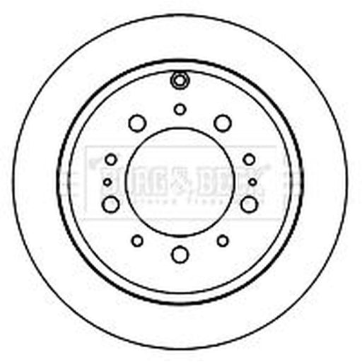 Borg & Beck 2 x Rear Brake Discs BBD5834S