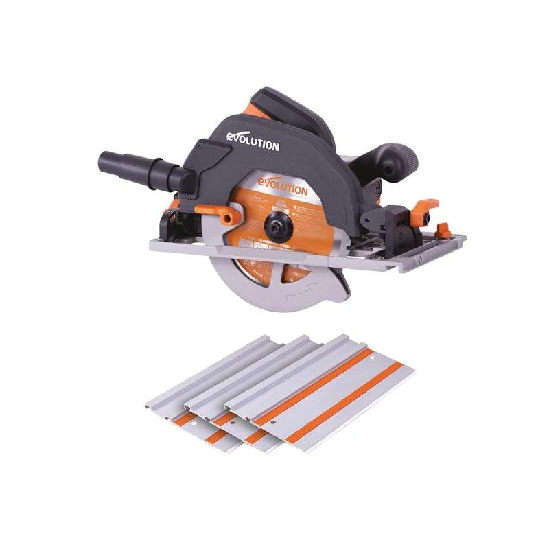Evolution R185CCSX Circular Track Saw Kit 185mm 1600W 240V - 027-0001