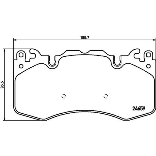 Mintex Front Brake Pad Set MDB3129