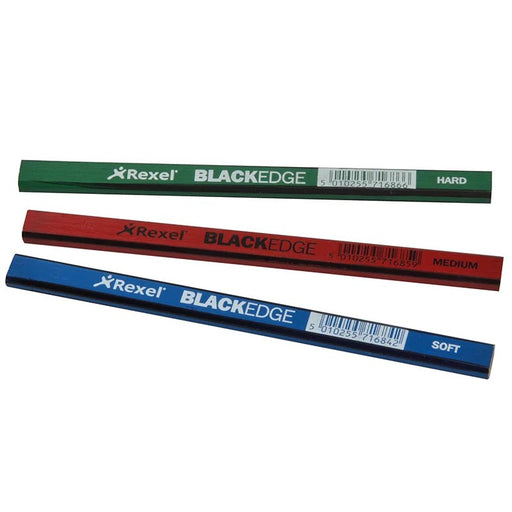 Blackedge Carpenter's Pencils - Assorted (Card 12) - 34326