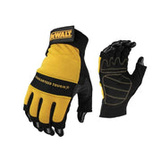 DEWALT Power Tools Fingerless Synthetic Padded Leather Palm Gloves - Large