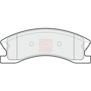 Apec Front Brake Pad Set PAD1389