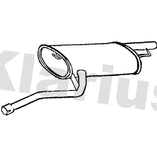 Klarius Box With Tail Pipe Rear TY729P