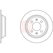 Apec 2 x Solid Rear Brake Discs DSK609