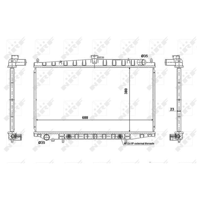 NRF Engine Radiator 56079