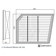 Blue Print Engine Air Filter ADBP220074