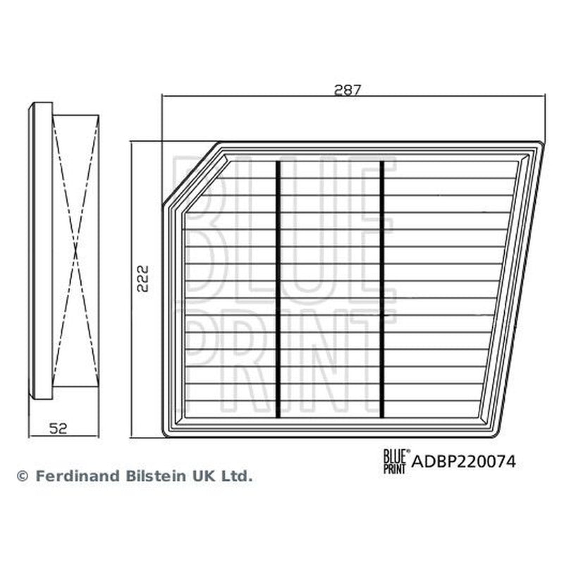 Blue Print Engine Air Filter ADBP220074