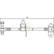NAPA Brake Hydraulic Hose Line Front Right NBH1118