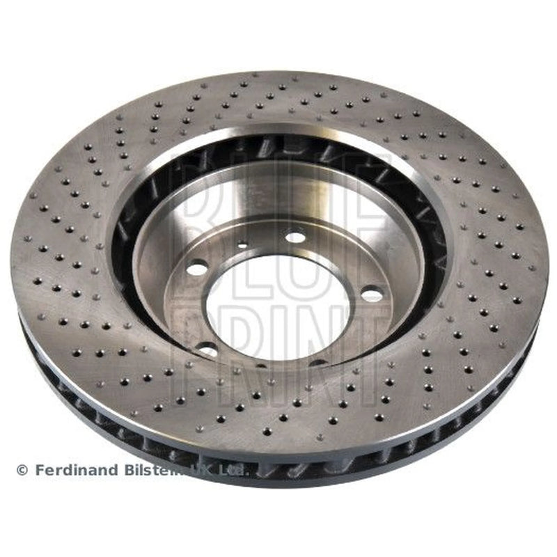 Blue Print 2 x Perforated/Vented Front Brake Discs ADBP430056