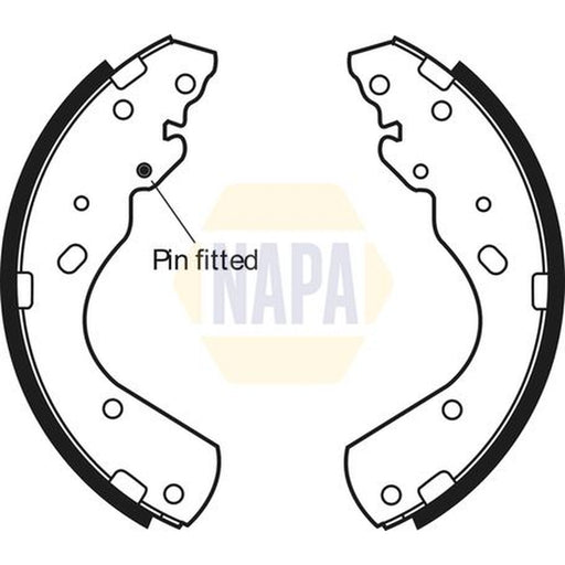 NAPA Brake Shoe Set Axle Kit NBS1041