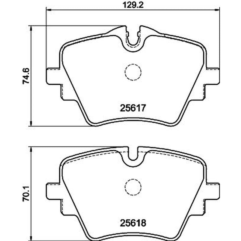 Mintex Front Brake Pad Set MDB4327