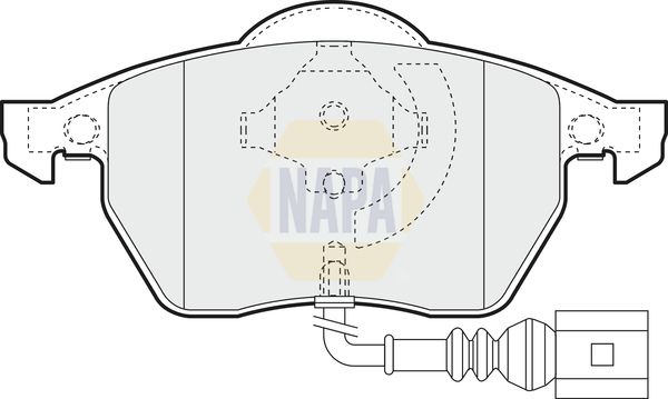 NAPA Front & Rear Pads fits SEAT SKODA VW
