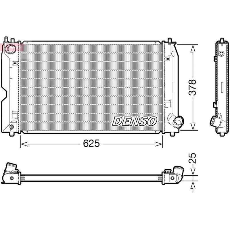 Denso Engine Radiator DRM50127