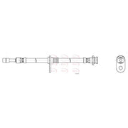 Apec Brake Hydraulic Hose Line Front HOS4490