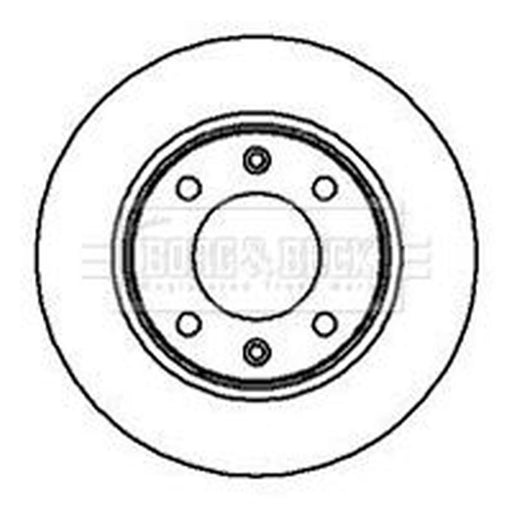 Borg & Beck 2 x Solid Rear Brake Discs BBD4249
