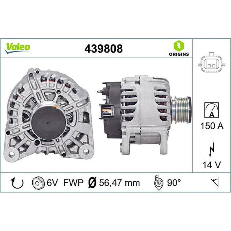 Valeo Car Alternator 12V 439808