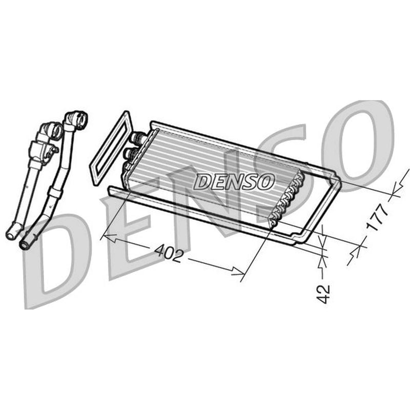 Denso Heater Matrix Core Heat Exchanger DRR12101