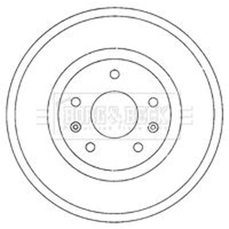Borg & Beck Brake Drum Assembly Rear BBR7211