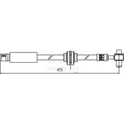 Apec Brake Hydraulic Hose Line Front HOS3887